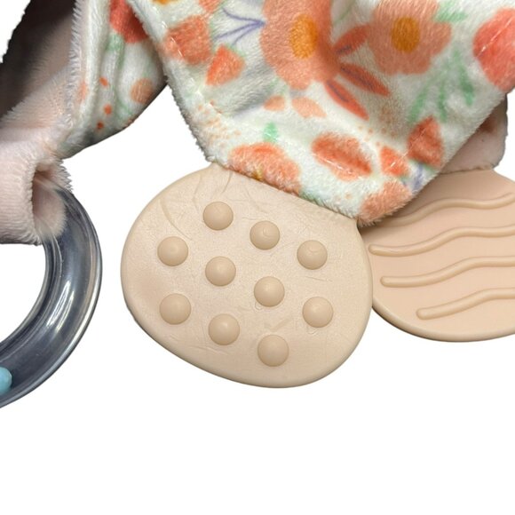 Luxe +‎ Willow Elephant Lovey Floral Baby Security Blanket Sensory Teething Toy - Picture 5 of 12